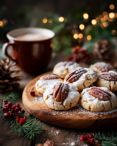 pecan cookies for Christmas