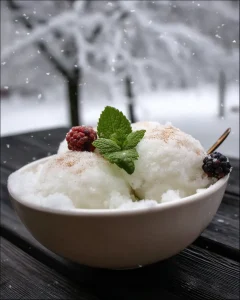 snow cream recipe