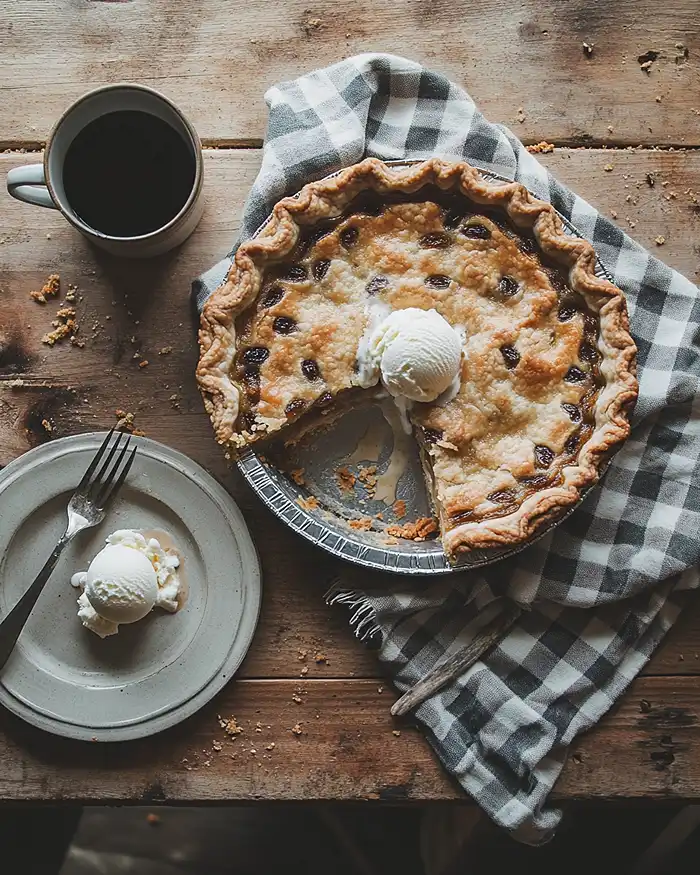 Raisin Pie Recipe serving