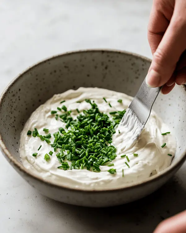 Creamy Sour Cream and Chives Dip 3 Sour cream and onion