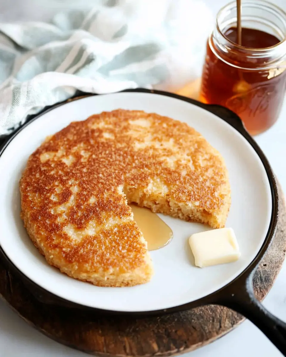 Southern Hoe Cake Recipe, Easy Fried Pancakes 1 hoe cake