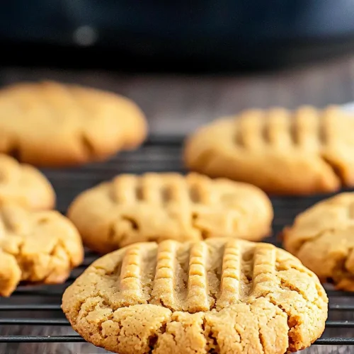 3 ingredient peanut butter cookies air fryer