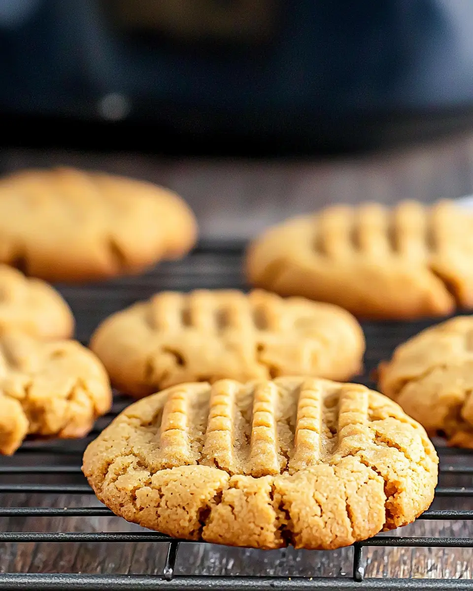 3 Ingredient Peanut Butter Cookies Air Fryer 1 3 ingredient peanut butter cookies air fryer