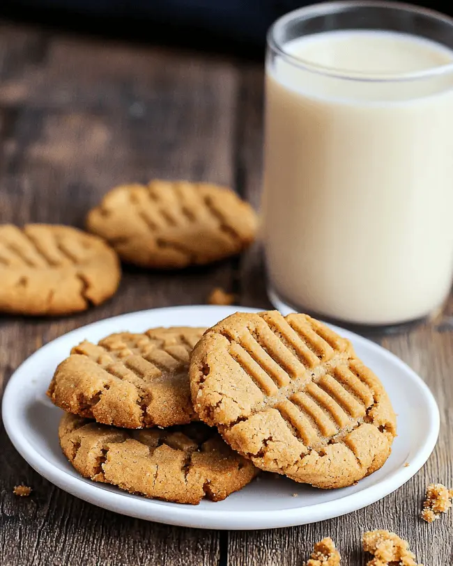 3 Ingredient Peanut Butter Cookies Air Fryer 4 peanut butter cookies in air fryer
