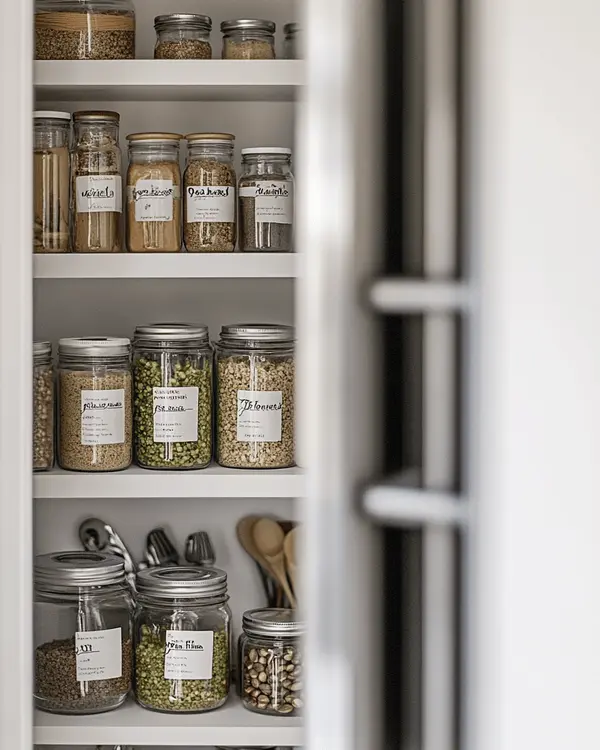 Is Pistachio Butter the Same as Pistachio Cream 4 Properly stored pistachio butter and cream jars in a clean pantry with refrigerator storage visible in background