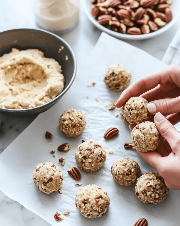 Pecan Nut Ball Cookies