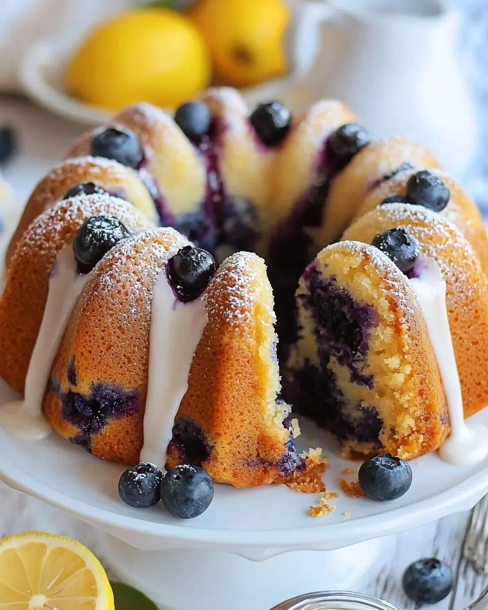Lemon Blueberry Bundt Cake Recipe 1 lemon blueberry bundt cake