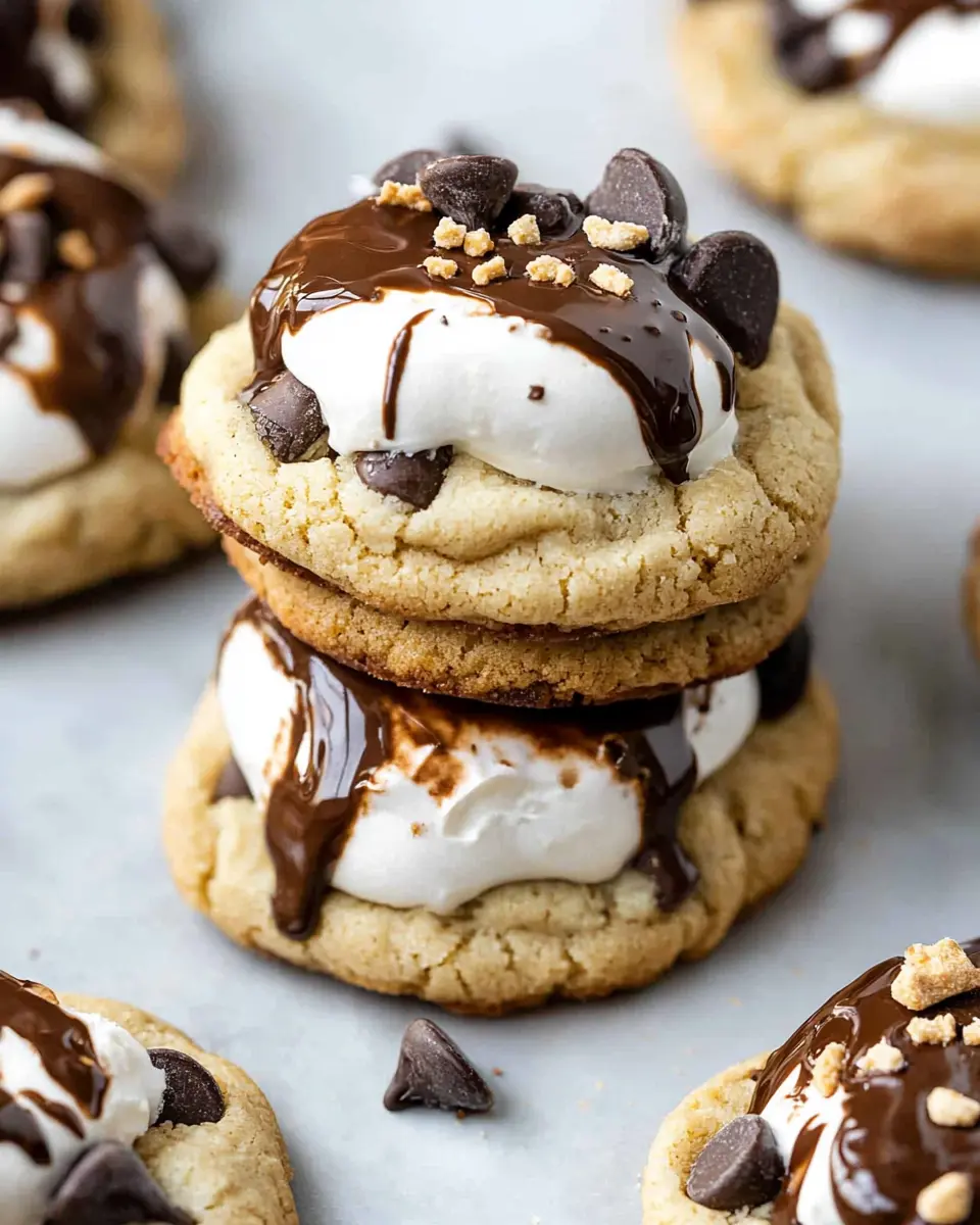 Chocolate Chip S'mores Cookies 1 chocolate chip s'mores cookies