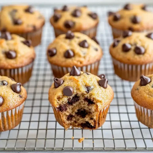 Kodiak Cake Muffins 5 Dozen freshly baked golden brown kodiak cake muffins cooling on wire rack with chocolate chip tops