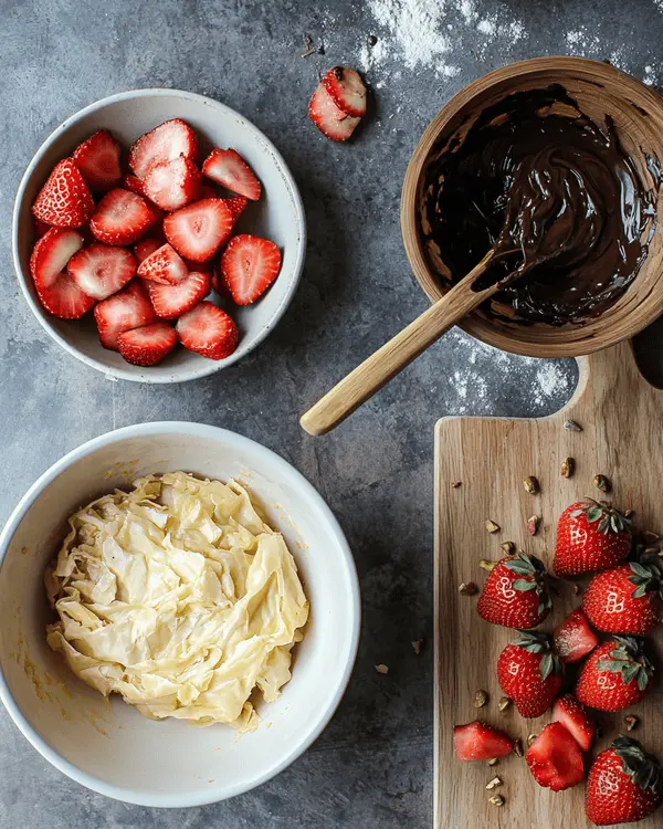 How to Make Dubai Chocolate Strawberries 3 luxury chocolate covered strawberries