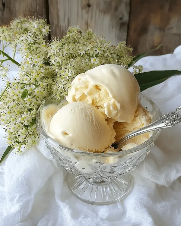 Ultimate Elderflower Ice Cream 4 Easy elderflower ice cream