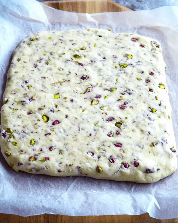 Shortbread Cranberry Pistachio Cookies 3 cranberry pistachio cookies