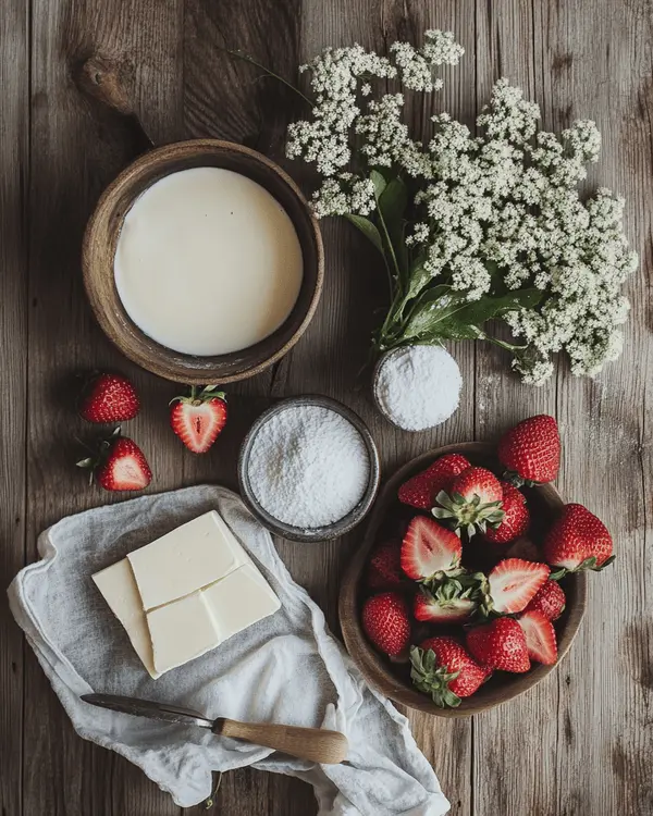 elderflower cream dessert