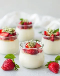 elderflower panna cotta
