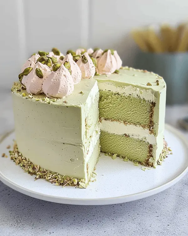 how to make pistachio ice cream cake recipe