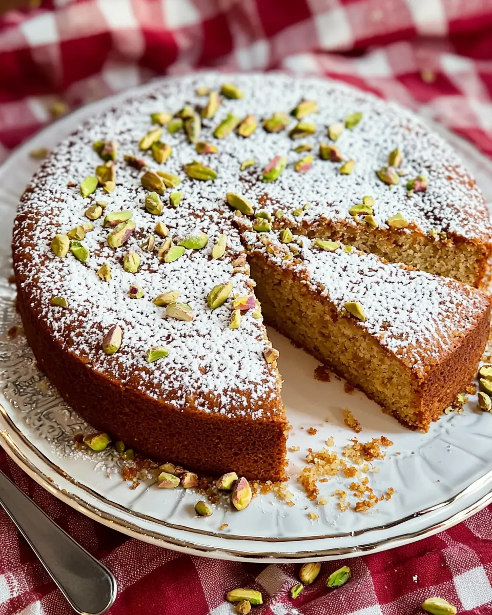 italian pistachio cream cake