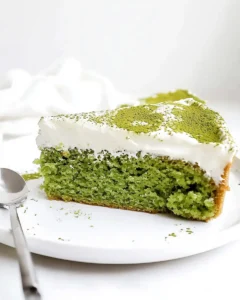 matcha protein cake