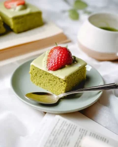 matcha tres leches cake