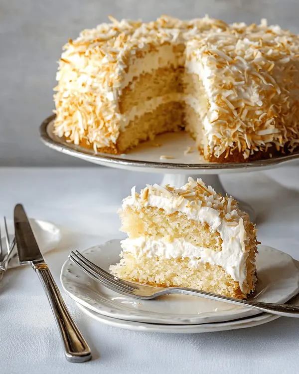 Mile High Coconut Layer Cake 4 mile high coconut cake