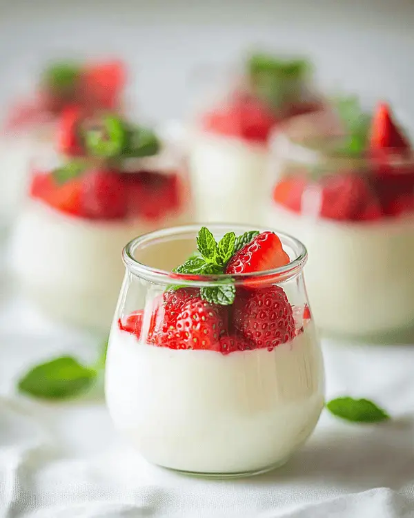 panna cotta with elderflower