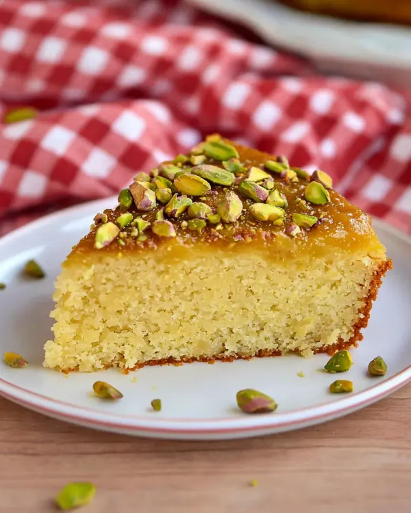 pistachio cream layer cake