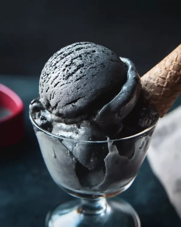Black Sesame Ice Cream Recipe 2 Japanese black sesame ice cream