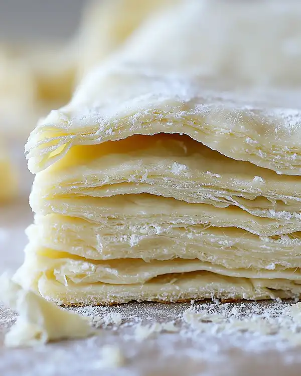 Croissant Cube Dessert Recipe 5 Lamination Visible Layers