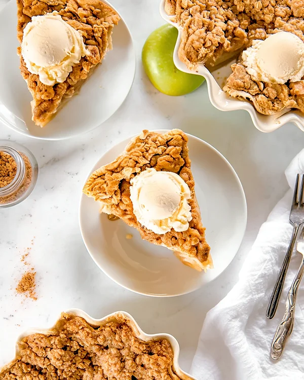 Apple Pie Crumble Topping with Oats 4 apple crumble pie recipe