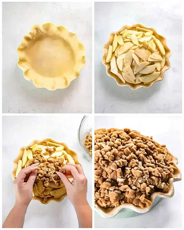 Apple Pie Crumble Topping with Oats 3 apple pie with oat crumble topping