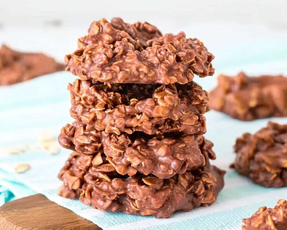 chocolate oatmeal no bake cookies without peanut butter