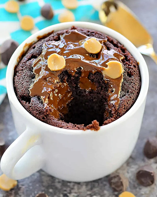 Chocolate Peanut Butter Mug Cake Recipe 3 chocolate peanut butter mug cake