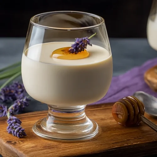 lavender honey panna cotta