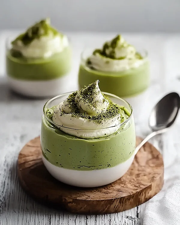 Matcha White Chocolate Mousse Recipe 3 matcha white chocolate mousse