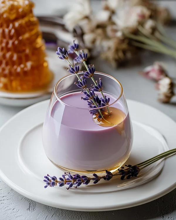 Dreamy Lavender Honey Panna Cotta 2 panna cotta with lavender and honey