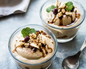 tahini cream dessert
