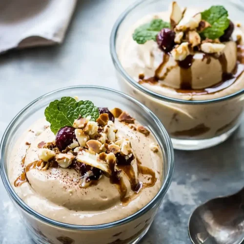 tahini cream dessert