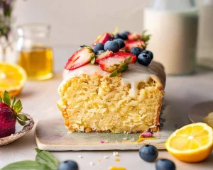 vegan lemon olive oil cake