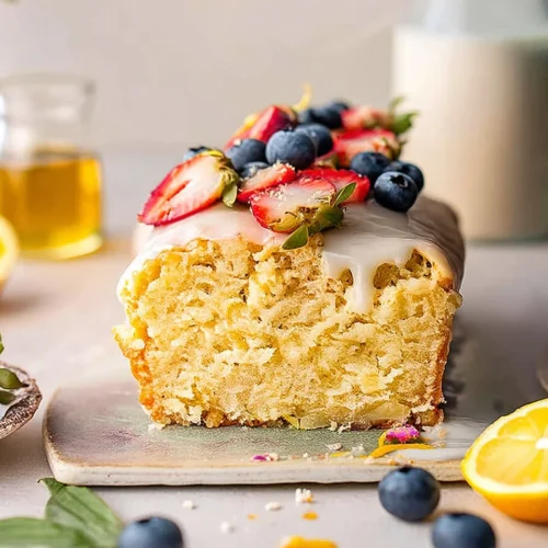 vegan lemon olive oil cake