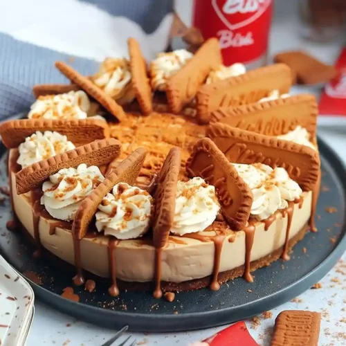 No-Bake Biscoff Cheesecake