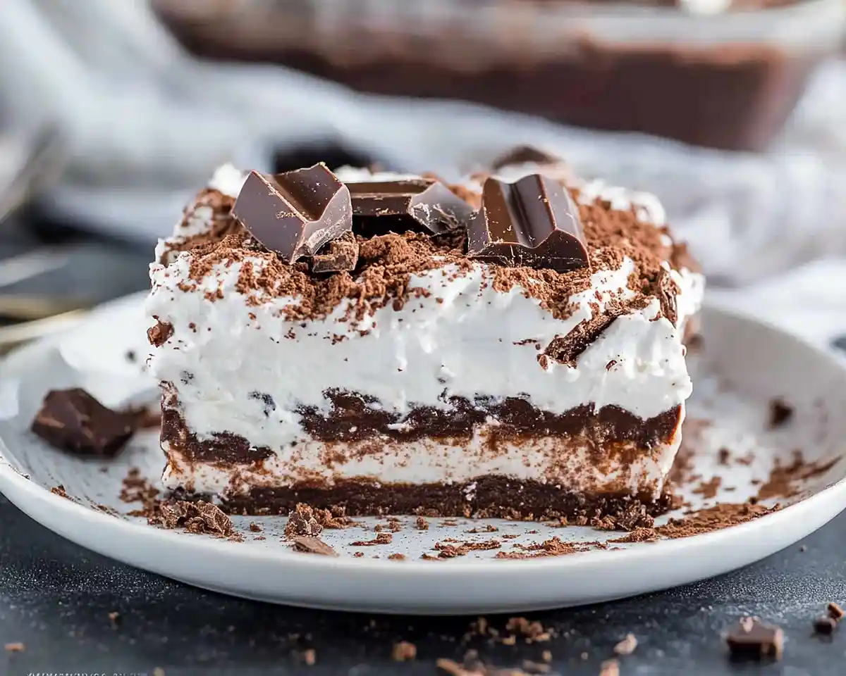 No Bake Chocolate Lasagna