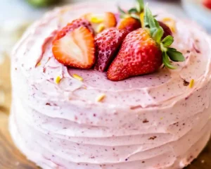 Easy Strawberry Funfetti Cake