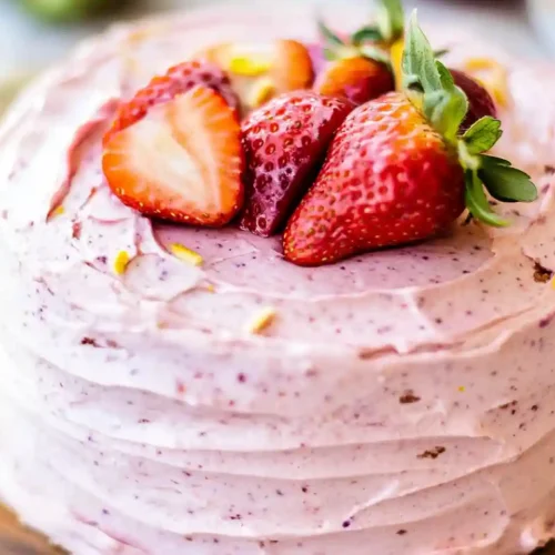 Easy Strawberry Funfetti Cake 2 Strawberry Funfetti Cake