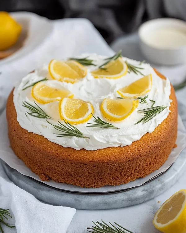 Lemon Olive Oil and Rosemary Cake 6 lemon rosemary olive oil cake