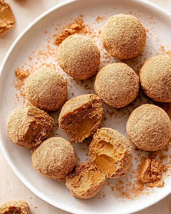 Easy Biscoff Cookie Butter Truffles 6 no bake biscoff truffles