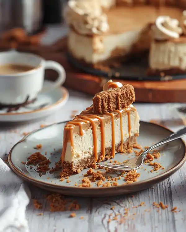 no bake cheesecake with biscoff spread