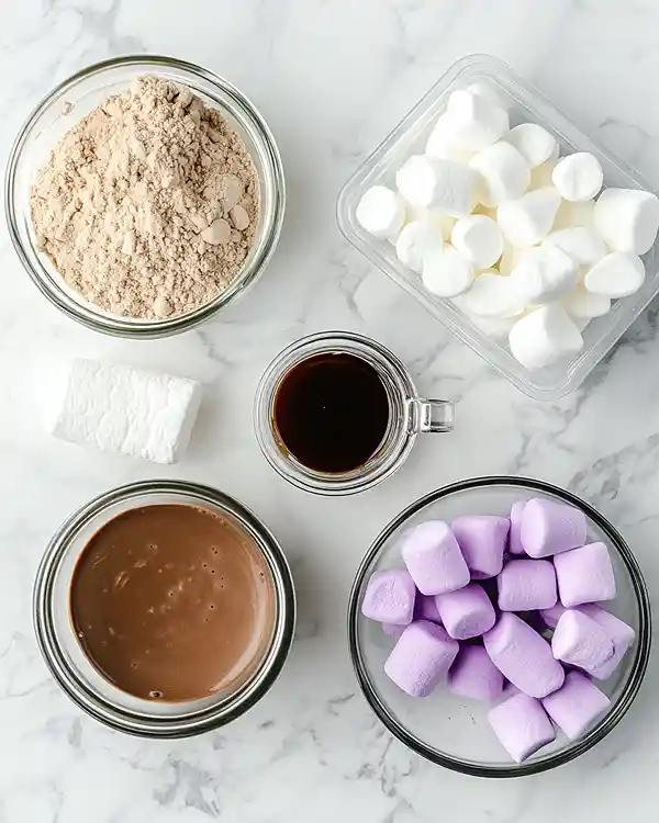 Chocolate Marshmallow Ice Cream ingredients