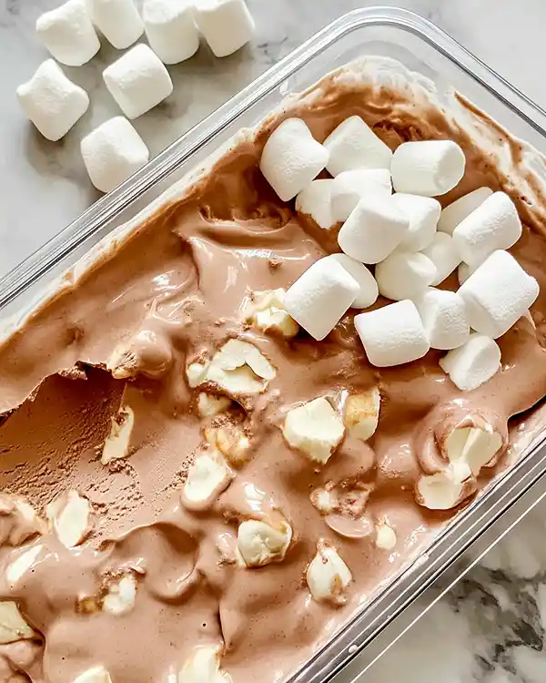 Chocolate Marshmallow Ice Cream instructions
