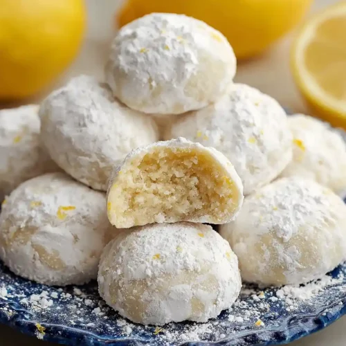 Lemon Snowball Cookies