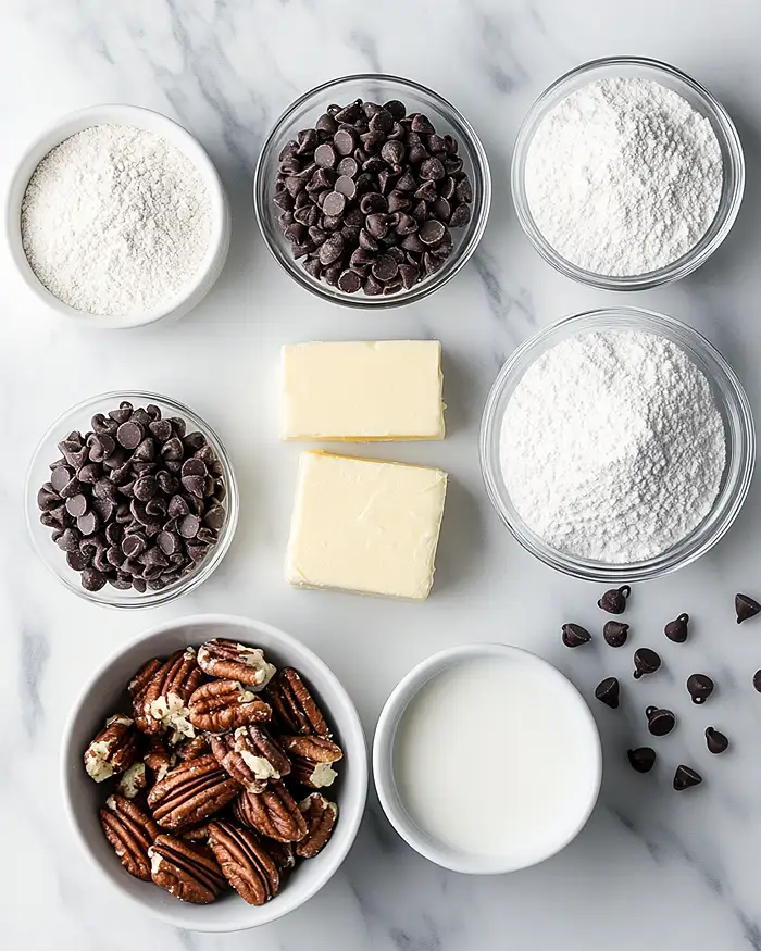 chocolate lush cake Ingredients