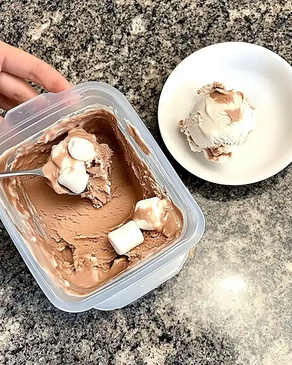 chocolate marshmallow swirl ice cream